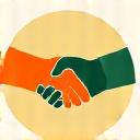 Two hands shaking for a partnership