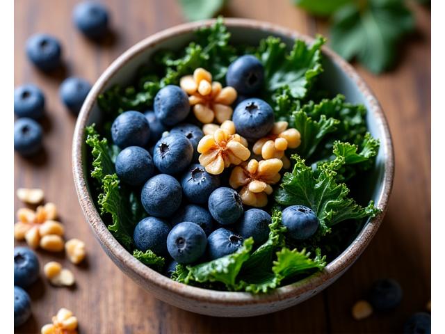 Close-up of vibrant, fresh kale and spinach for a nutrition article.