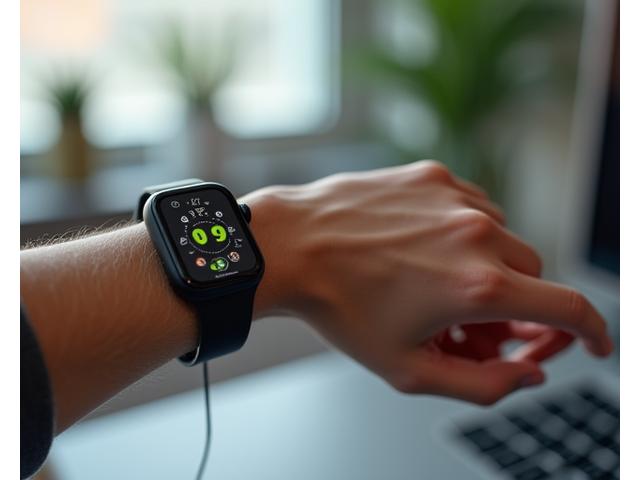 Close-up of a hand holding a smart wearable device, symbolizing wellness product innovations.