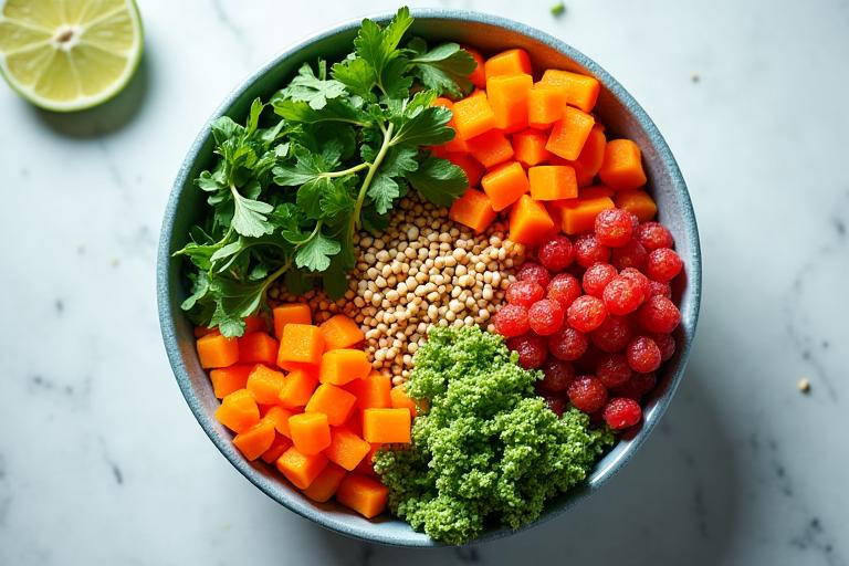 A colorful, healthy bowl of food, symbolizing functional nutrition