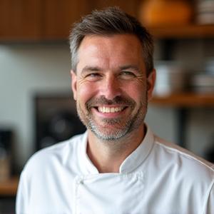 Portrait of Chef Jared Thompson smiling warmly